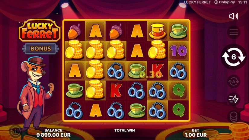 Lucky Ferret slot screen 4