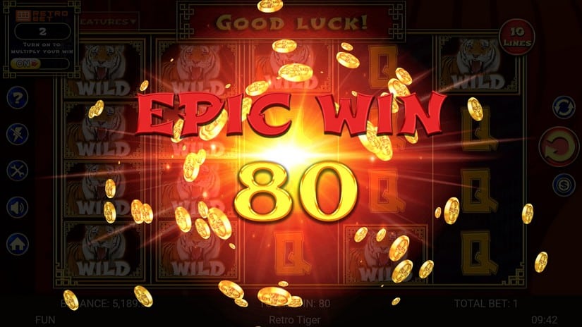 Retro Tiger slot screen 5