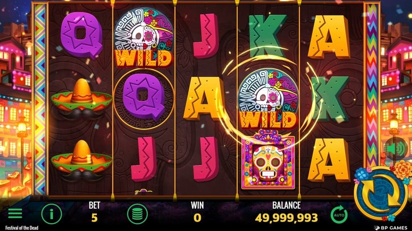 Festival of the Dead slot screen 2
