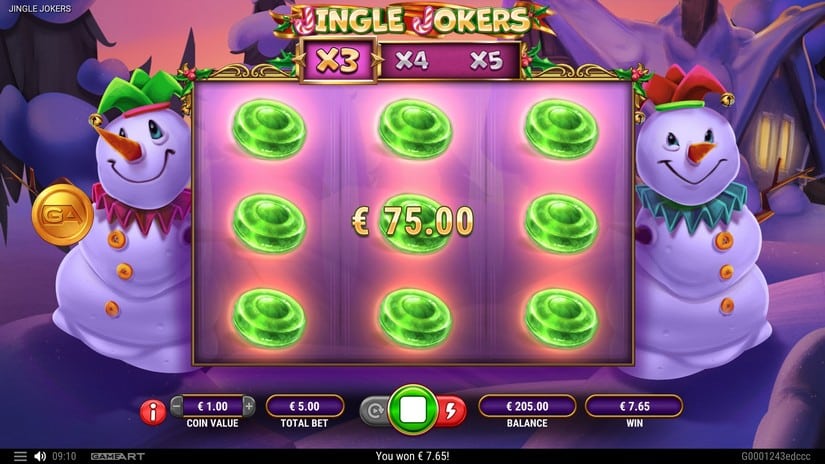 Jingle Jokers slot screen 5