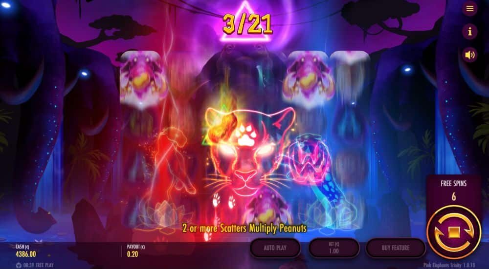 Play free Pink Elephants Trinity slot