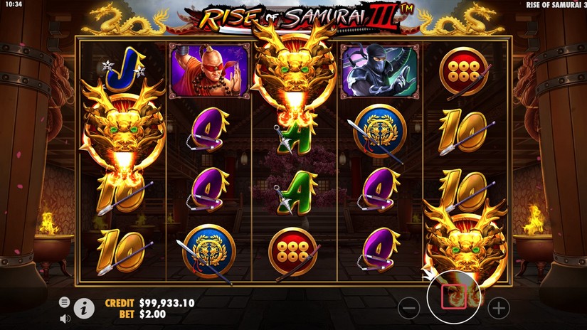 Rise of Samurai III slot screen 3