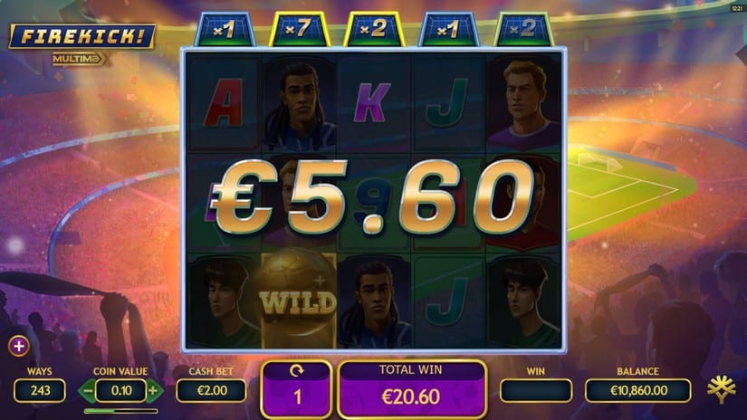 Firekick! Multimax slot screen 7