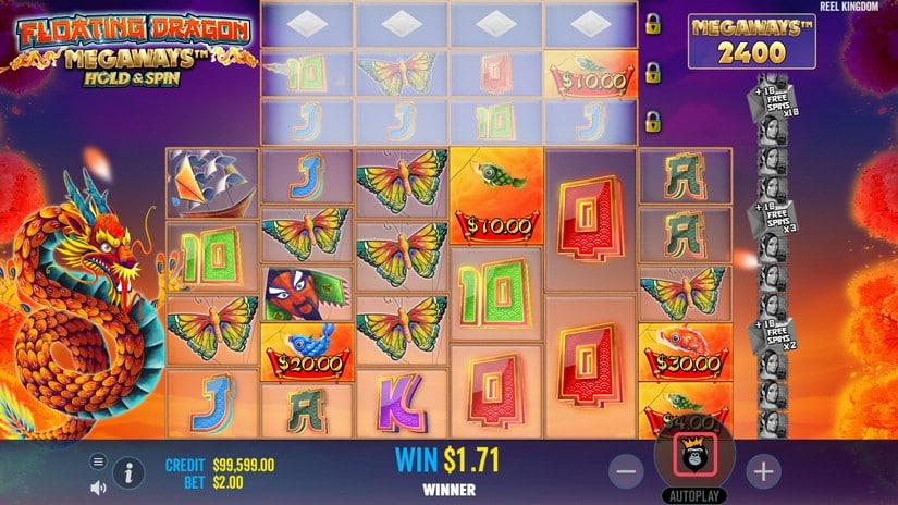 Floating Dragon Megaways slot screen 7