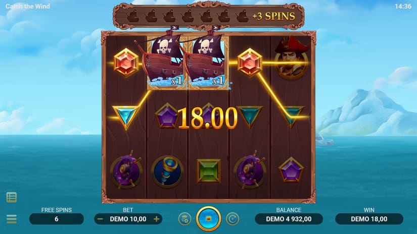 Catch the Wind slot screen 5