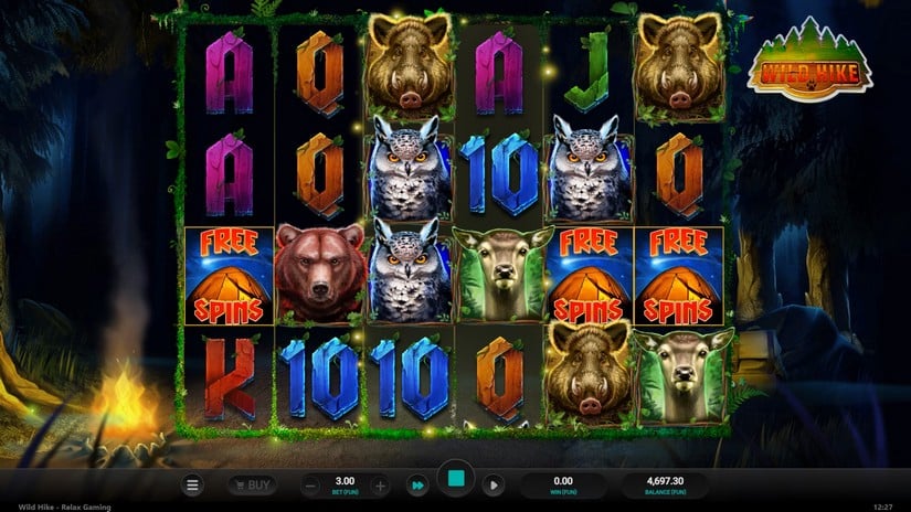 Wild Hike slot screen 3