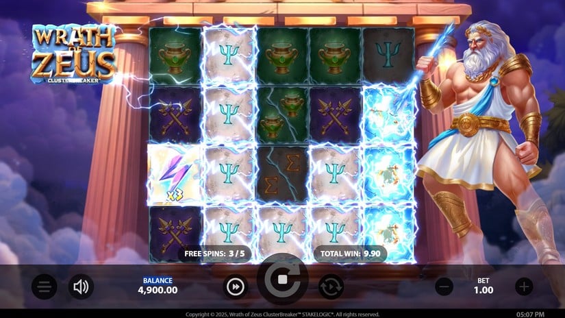 Wrath of Zeus ClusterBreaker slot screen 4