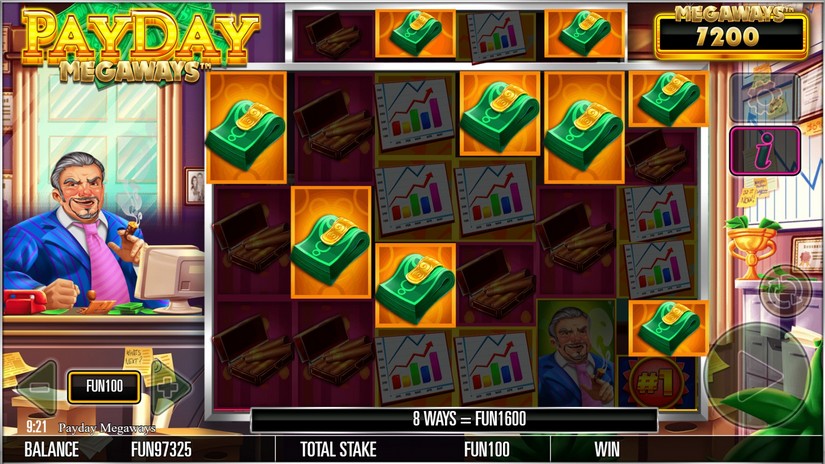 Payday Megaways slot screen 4