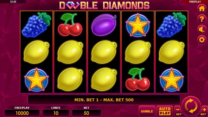 Double Diamonds slot screen 1