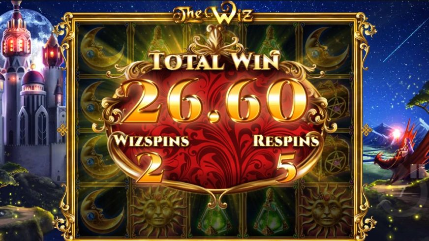 The Wiz slot screen 7