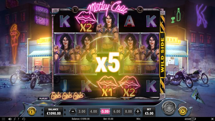 Mötley Crüe slot screen 4