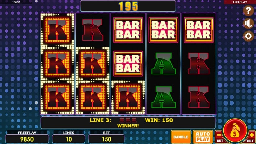 Triple Wild slot screen 2