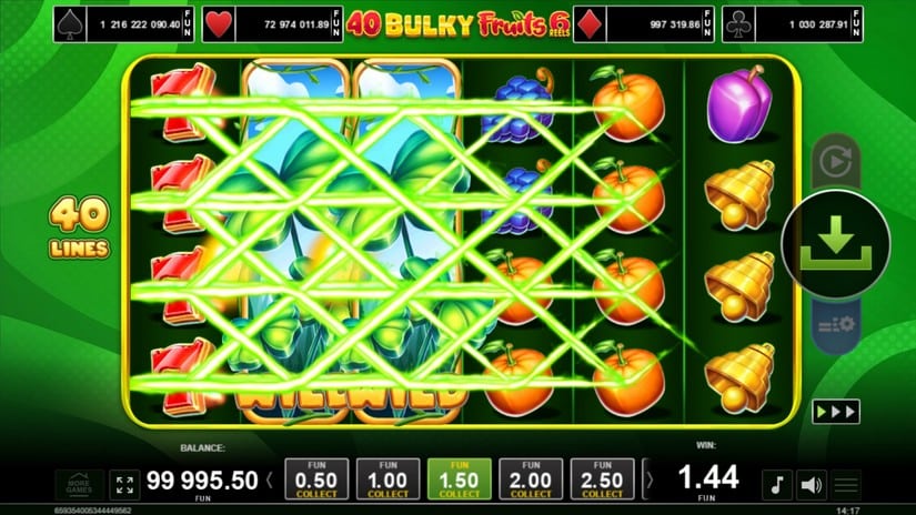 40 Bulky Fruits 6 Reels slot screen 2