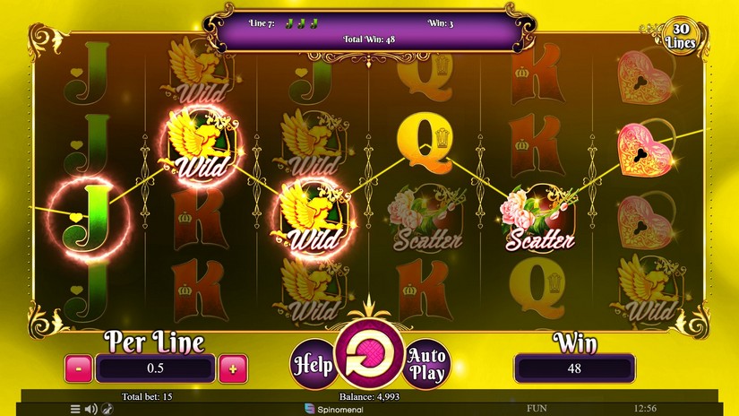 Valentine Collection 30 Lines slot screen 2