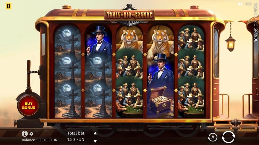 Train to Rio Grande slot screen 1