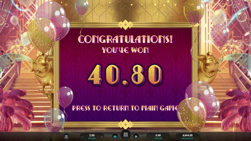 The Great Pigsby Megapays slot screen 8