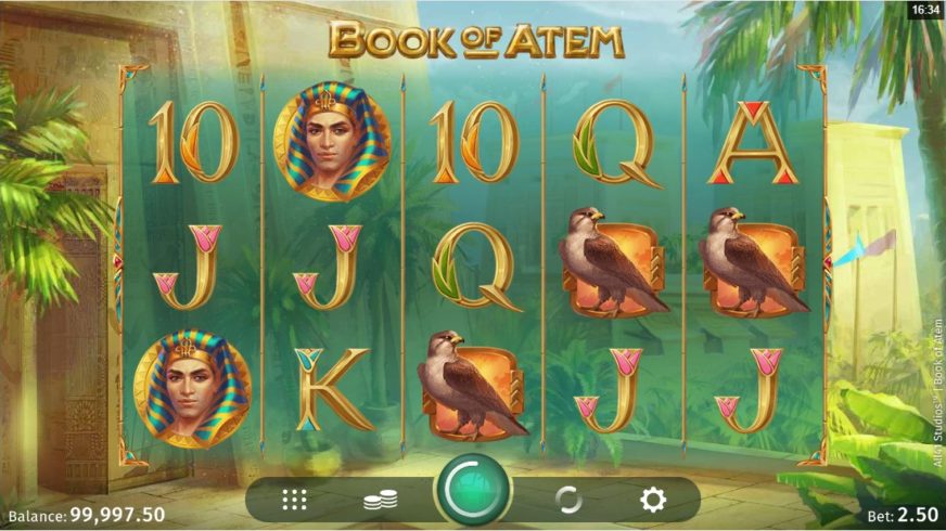 Book of Atem slot screen 1
