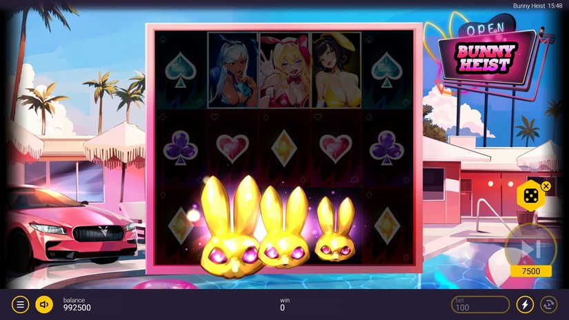 Bunny Heist slot screen 2