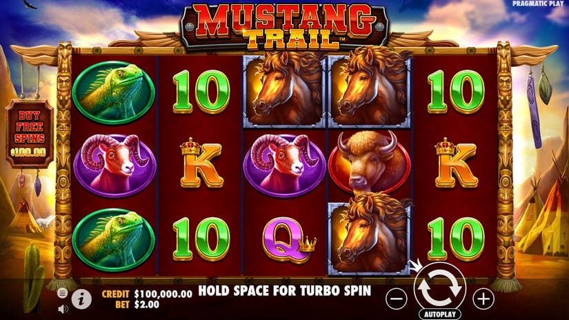 Mustang Trail slot screen 1