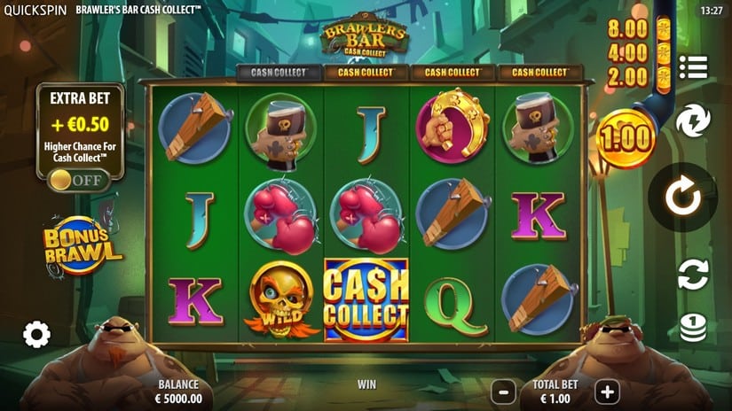 Brawlers Bar Cash Collect slot screen 1