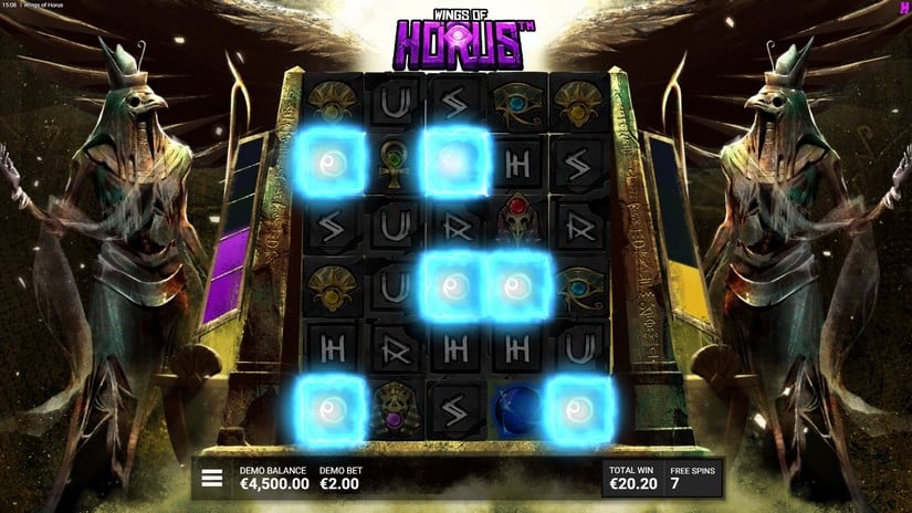 Wings of Horus slot screen 4
