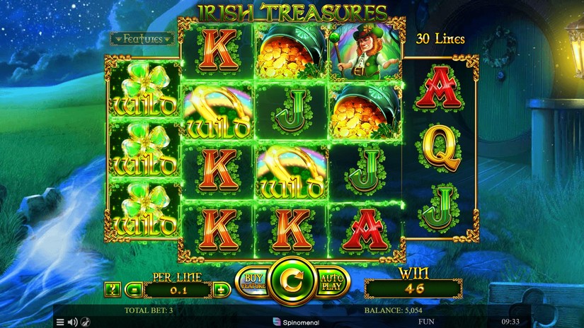 Irish Treasures slot screen 3