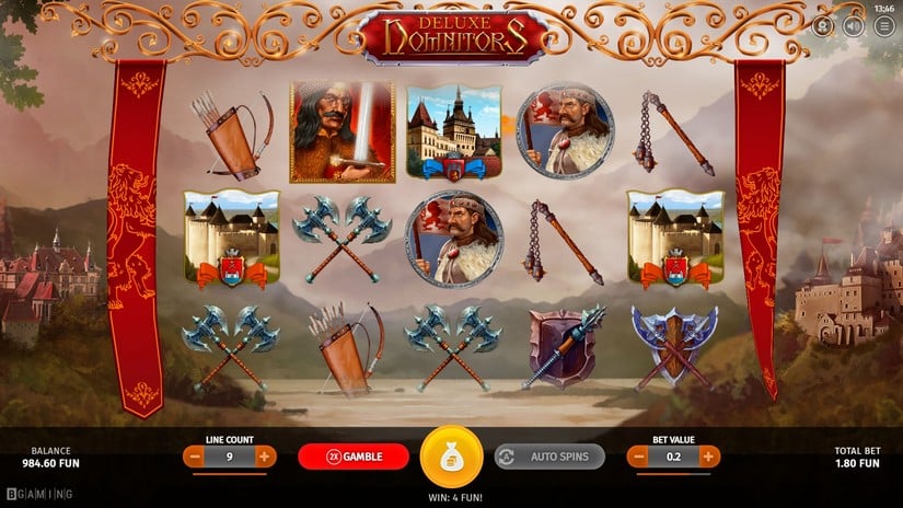 Domnitors Deluxe slot screen 1