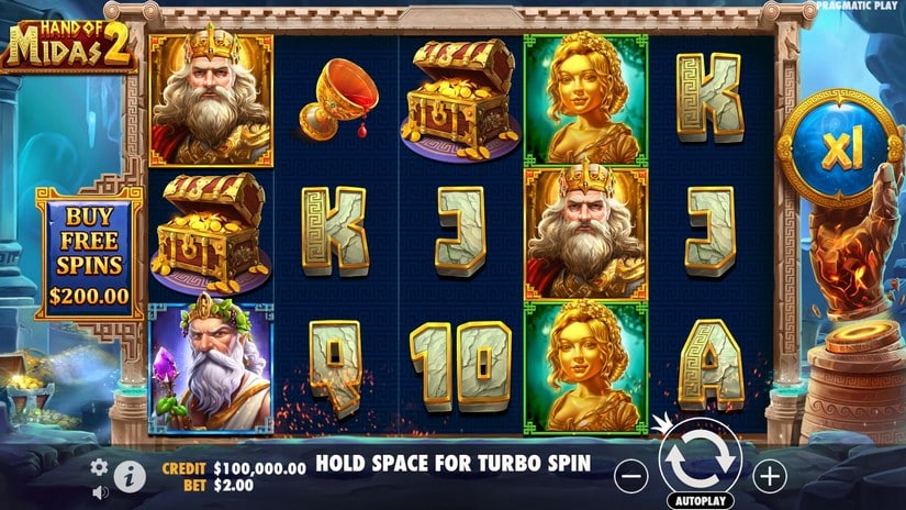 Hand of Midas 2 slot screen 2