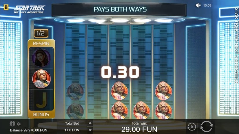 Star Trek The Next Generation slot screen 4
