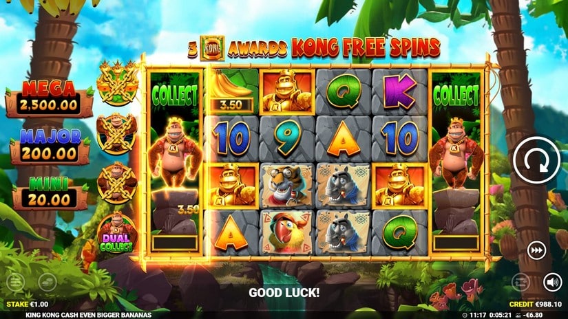 King Kong Cash Even Bigger Bananas slot screen 5