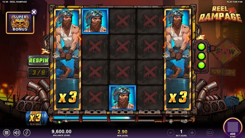 Reel Rampage slot screen 5
