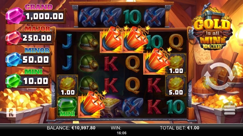Gold is all Mine 10K Ways slot screen 5