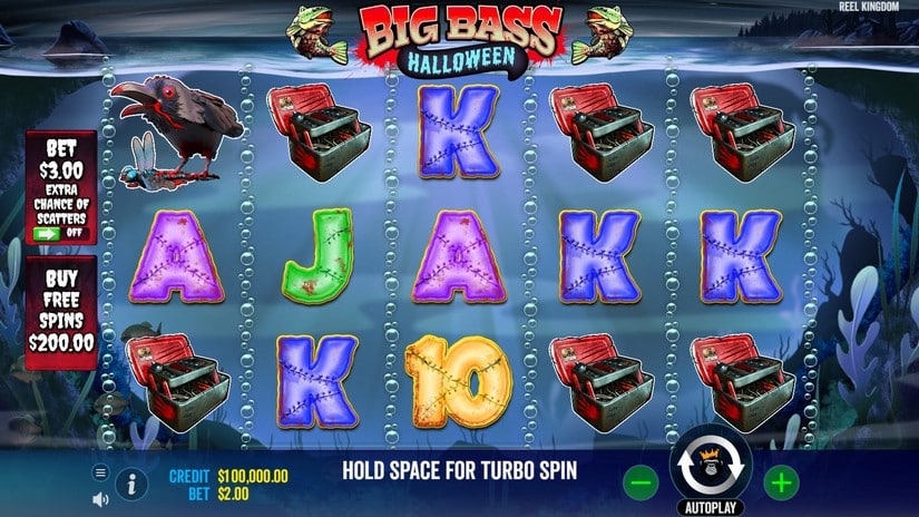 Big Bass Halloween slot screen 1