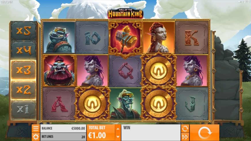 Hall of the Mountain King slot screen 1