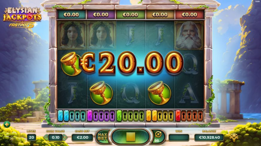 Elysian Jackpots slot screen 4