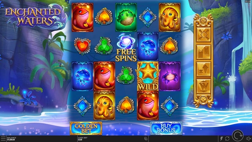 Enchanted Waters slot screen 1