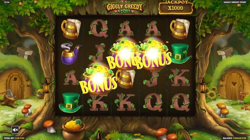 Giggly Greedy Story slot screen 2
