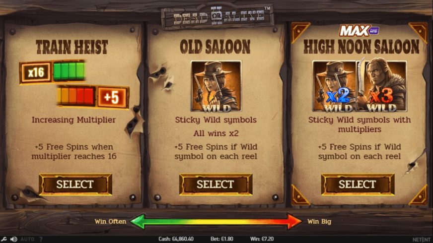 Dead or Alive 2 slot screen 5