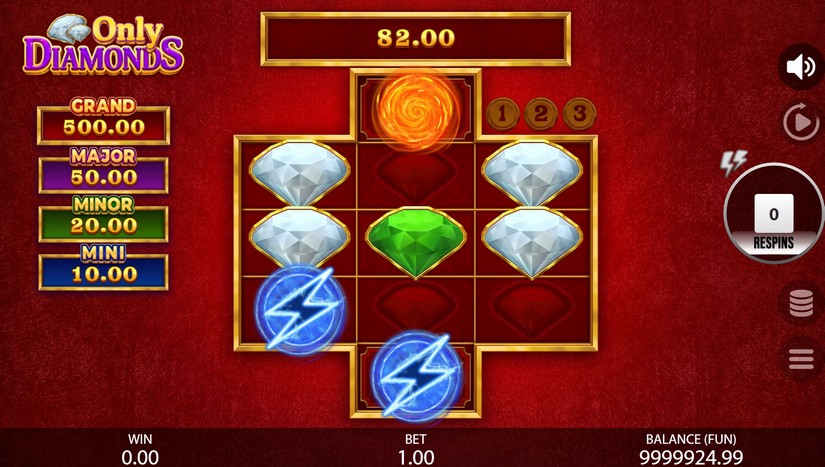 Only Diamonds slot screen 5