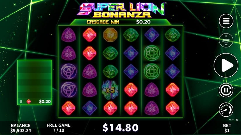 Super Lion Bonanza slot screen 4