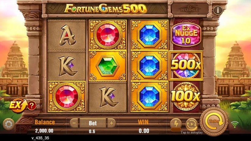 Fortune Gems 500 slot screen 1