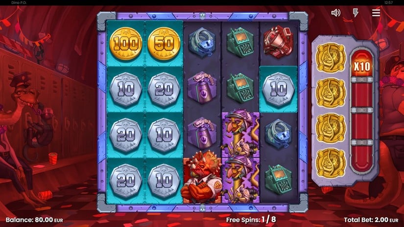 Dino P.D slot screen 4