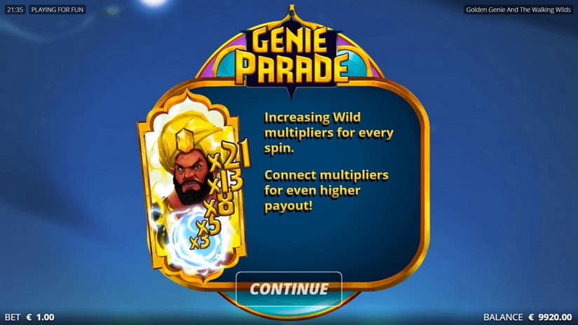 Golden Genie slot screen 3
