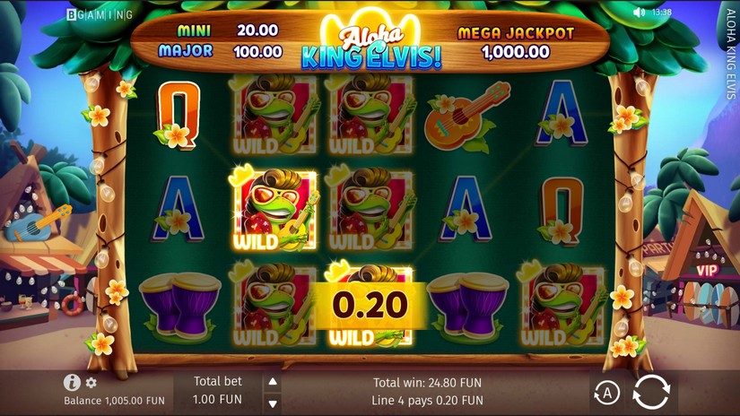 Aloha King Elvis slot screen 2