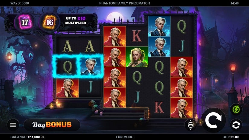 Phantom Family PrizeMatch slot screen 1