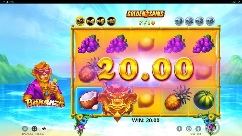 Bananza slot screen 7