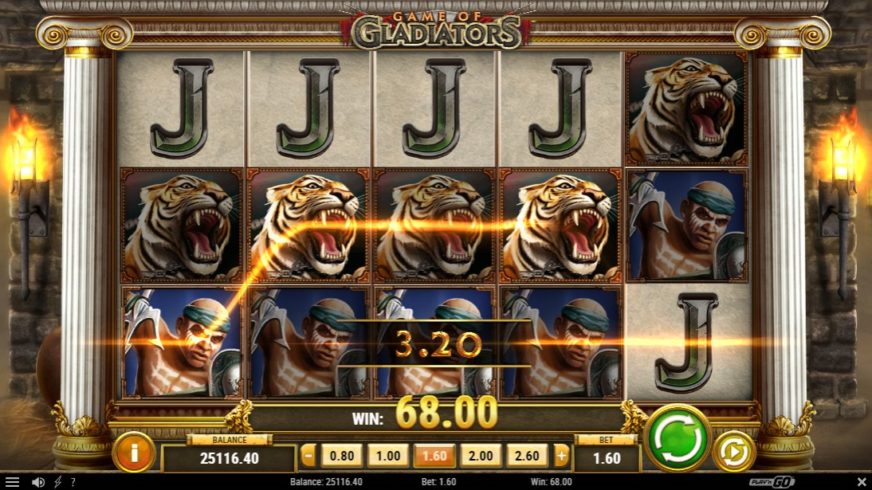 Game of Gladiators slot screen 4