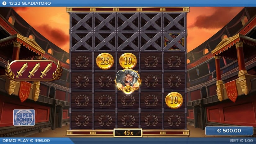 Gladiatoro slot screen 5