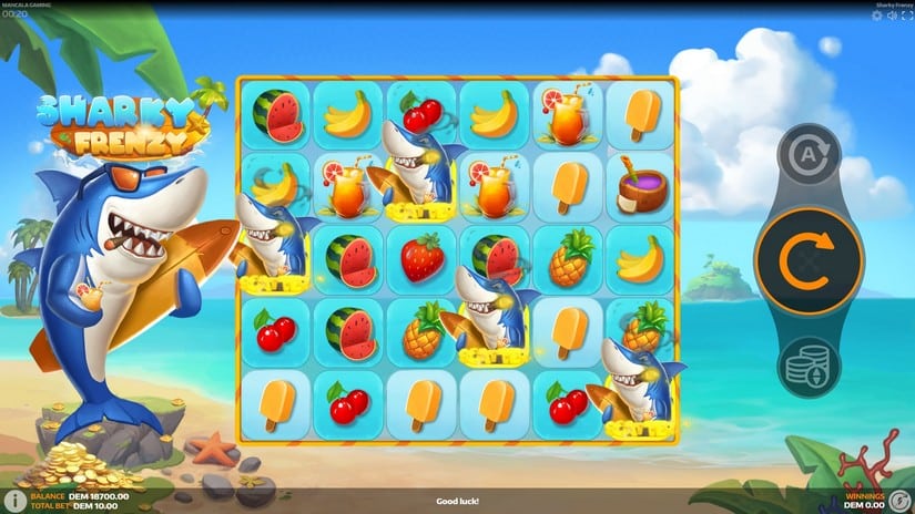 Sharky Frenzy slot screen 2