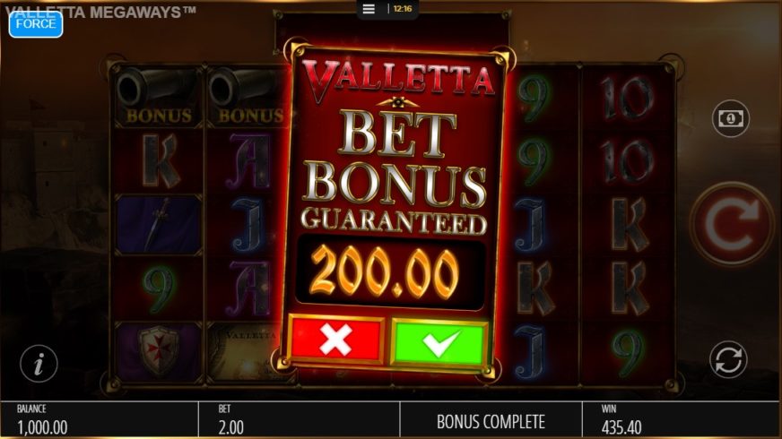 Valletta slot screen 6